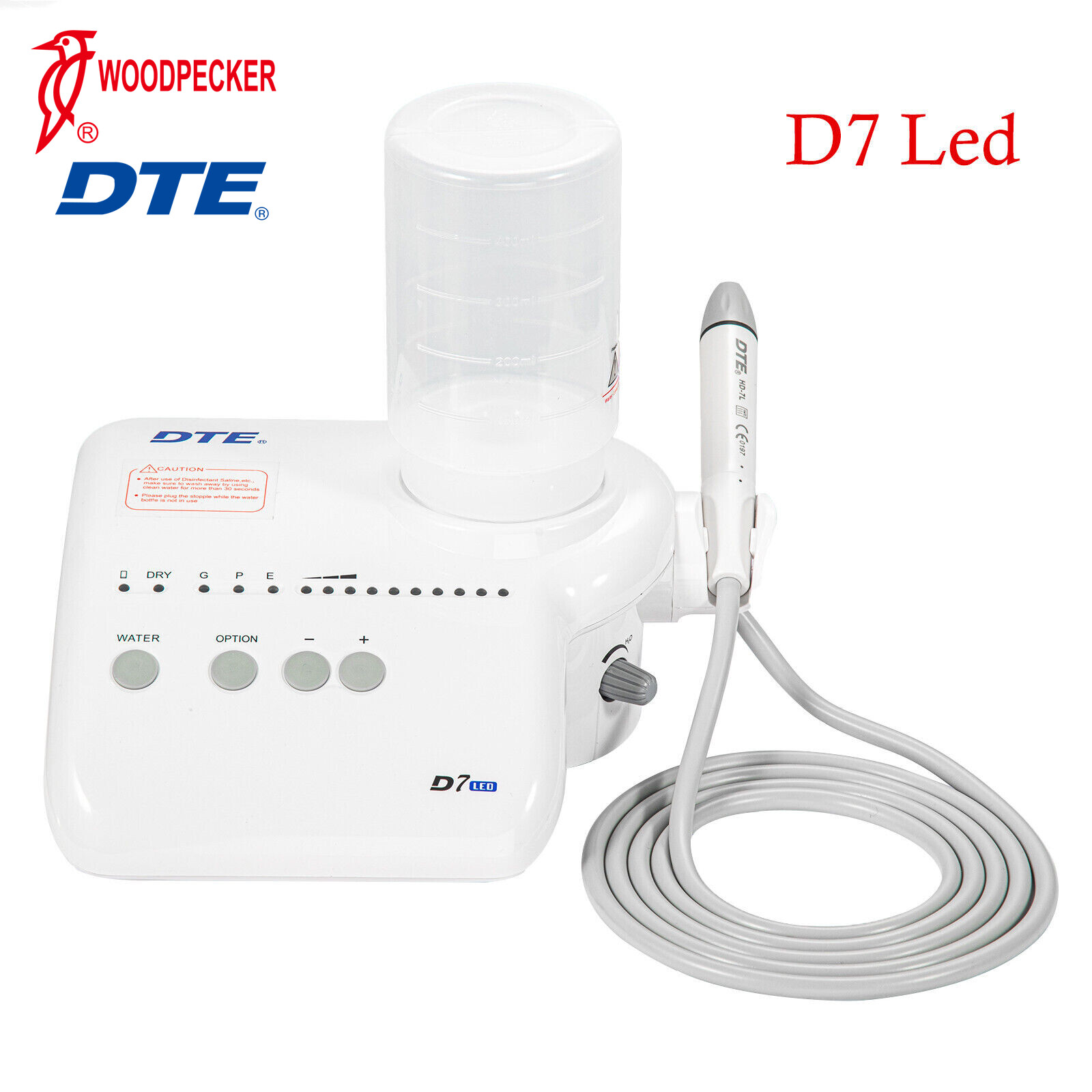 Woodpecker DTE D7 LED Dental Ultrasonic Piezo Scaler HD-7L Fit SATELEC Handpiece