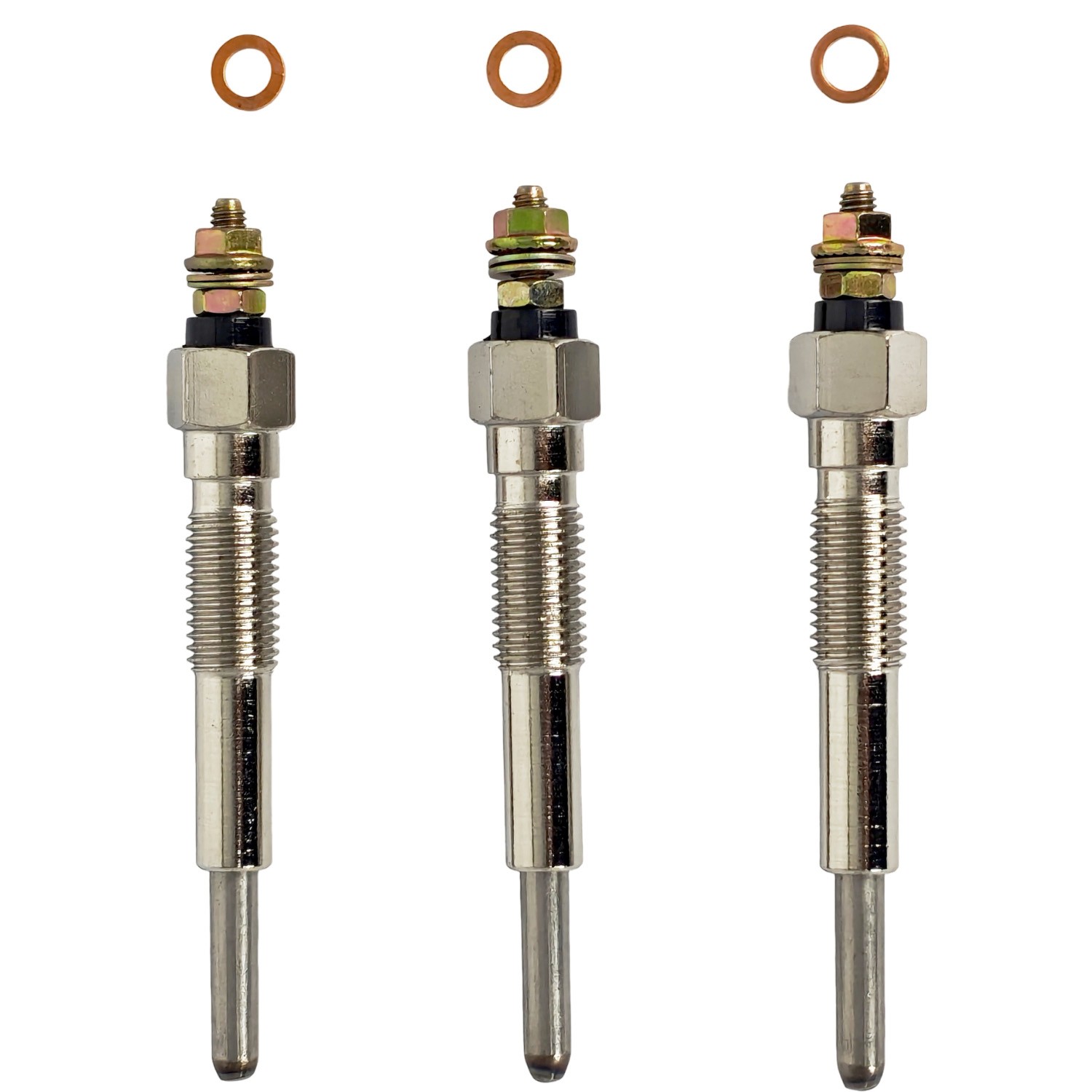 3X Glow Plug for Y385T YD385  TY380 TY485 TY385 Engine Jinma 254 200 284 Tractor