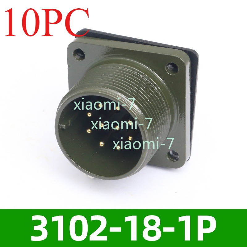 10pc Aviation plug servo connector 10pin MS3106A18-1S MS3102A18-1P 