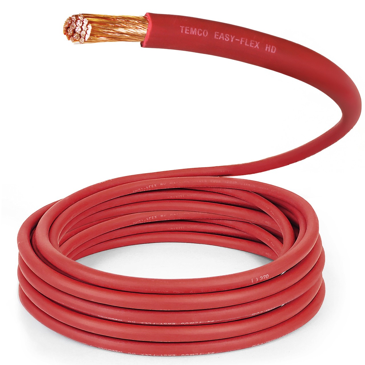 TEMCo 4/0 AWG RED Welding Cable Per-Foot Flexible Copper USA Battery Wire TEMCo 4/0 AWG RED Welding Cable Per-Foot Flexible Copper USA Battery Wire