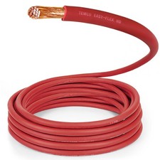 TEMCo 4/0 AWG RED Welding Cable Per-Foot Flexible Copper USA Battery Wire picture