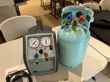 Robinair RG6 Refrigerant Recovery Machine + Mastercool 30 lb Recovery Cylinder picture