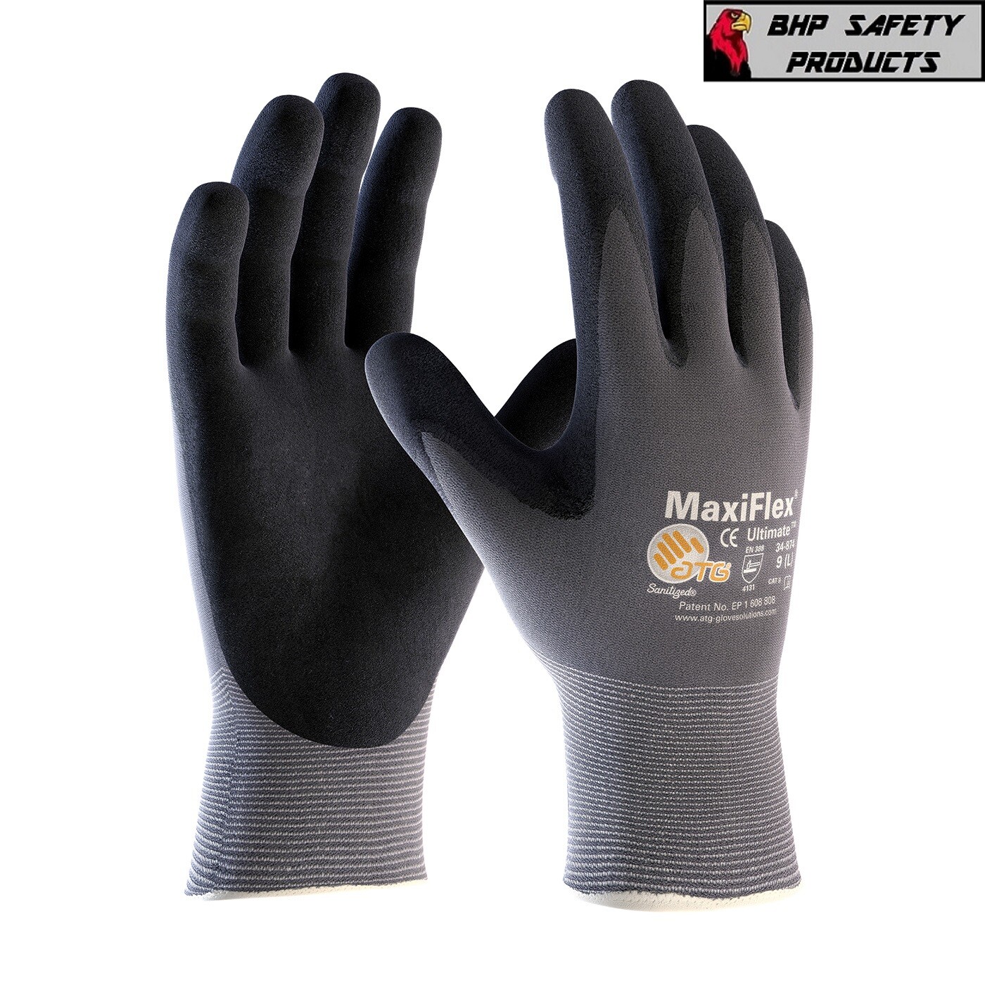 34-874 MaxiFlex Ultimate Micro Foam Nitrile Grip Coated PROTECTIVE WORK GLOVES 34-874 MaxiFlex Ultimate Micro Foam Nitrile Grip Coated PROTECTIVE WORK GLOVES