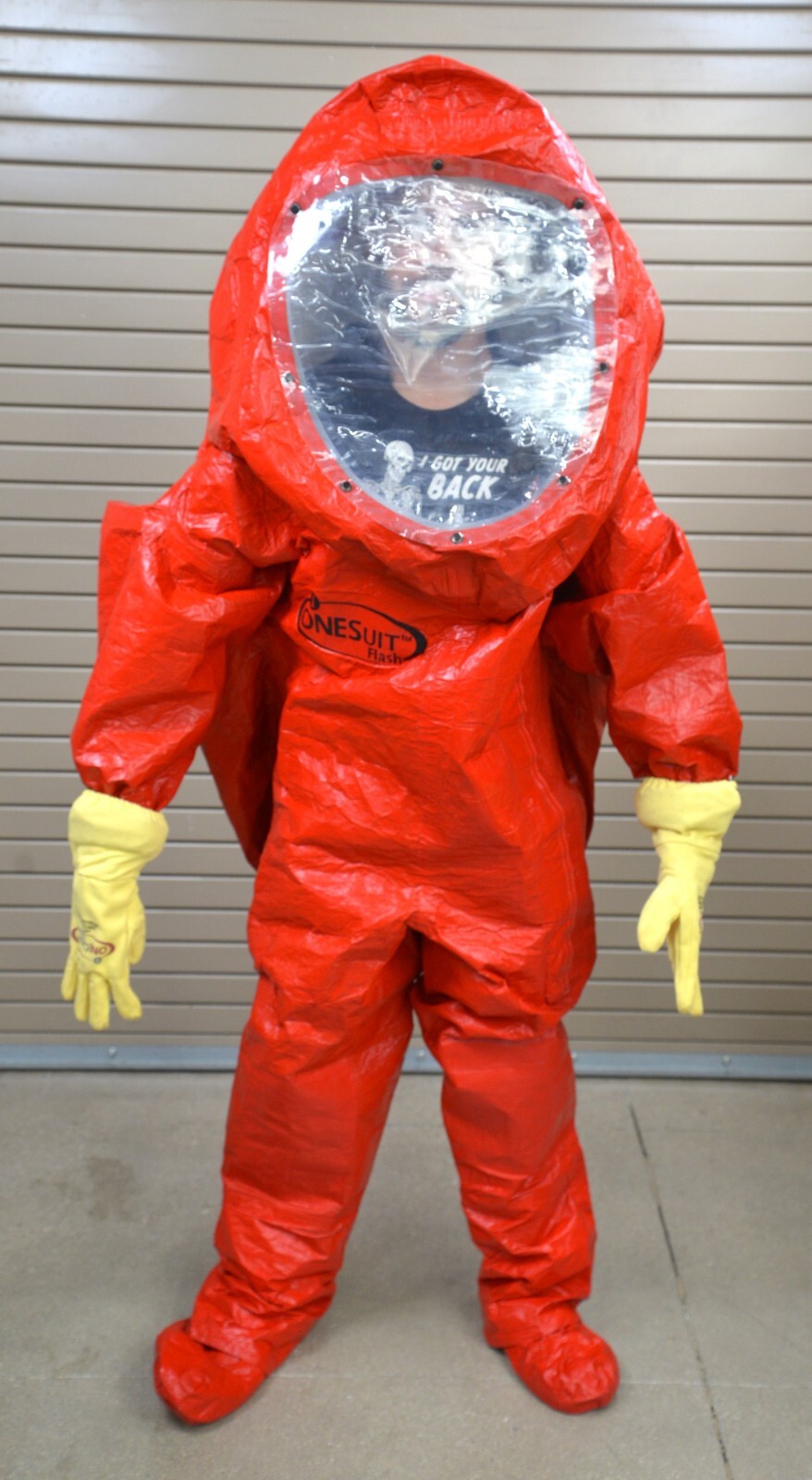 ONESuit Flash Protective Hazmat Suit NFPA 1901,2005 ed X-Large Saint Gobain SEI ONESuit Flash Protective Hazmat Suit NFPA 1901,2005 ed X-Large Saint Gobain SEI