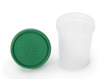 AMSure Specimen Container 120 mL (4 oz) AS343 – 500 Count – Disposable Screw Cap picture