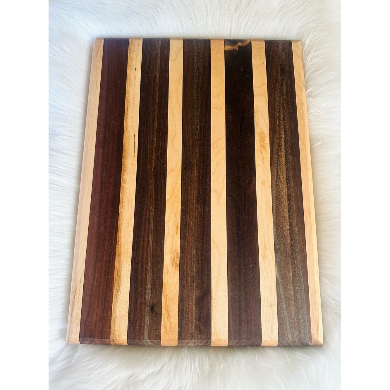 Black Walnut & Maple Wood Cutting Board-Handmade Black Walnut & Maple Wood Cutting Board-Handmade
