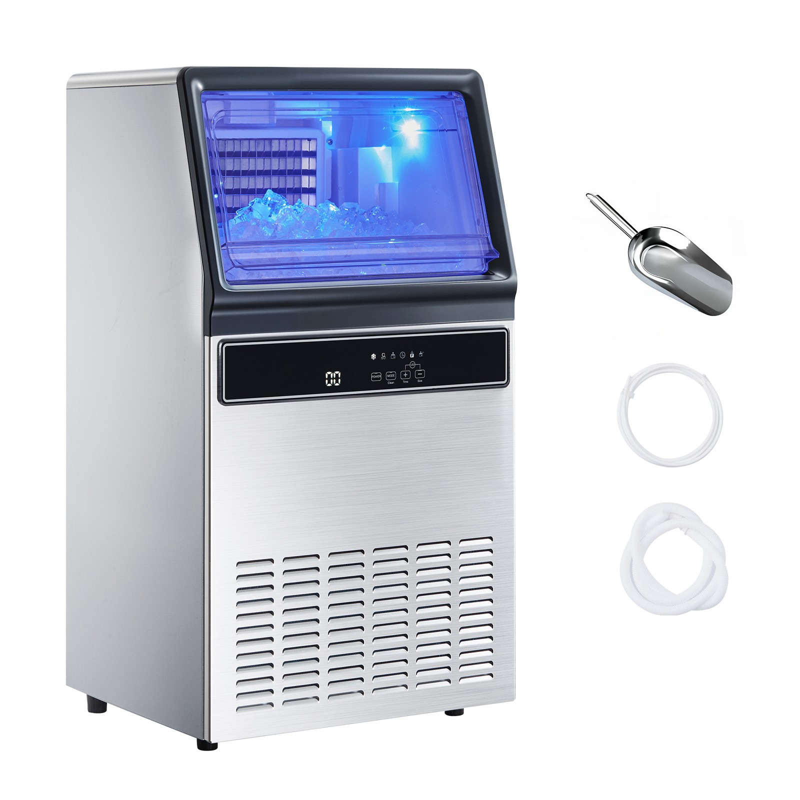 Uimoso 130Lbs/24H Commercial Ice Maker Bar Restaurant Built-in Ice Cube Machine Uimoso 130Lbs/24H Commercial Ice Maker Bar Restaurant Built-in Ice Cube Machine