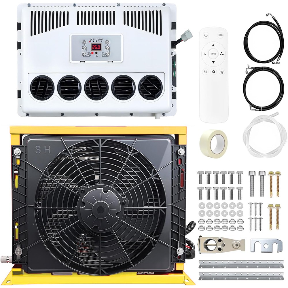 12V 12000 BTU Truck Cab Air Conditioner Split AC For Semi Trucks Bus RV Caravan 12V 12000 BTU Truck Cab Air Conditioner Split AC For Semi Trucks Bus RV Caravan