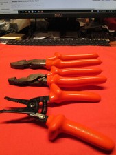 1000 VOLT HIGH VOLTAGE PLIER SET, SPECIALTY TOOLS, KLIENS, SIDE CUTS, STRIPPERS picture