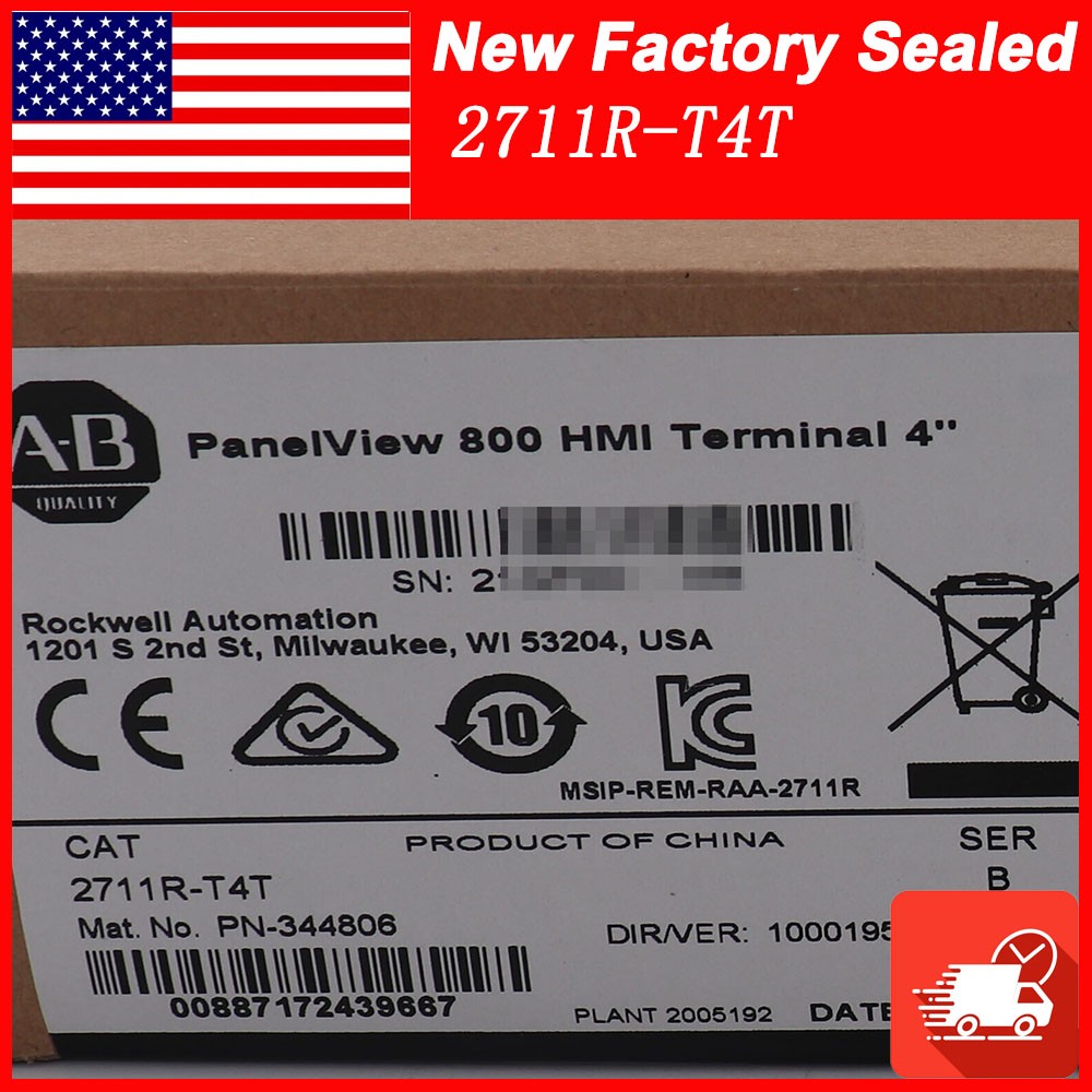 New Factory Sealed AB 2711R-T4T PANELVIEW 800 4.3-INCH HMI TERMINAL New Factory Sealed AB 2711R-T4T PANELVIEW 800 4.3-INCH HMI TERMINAL