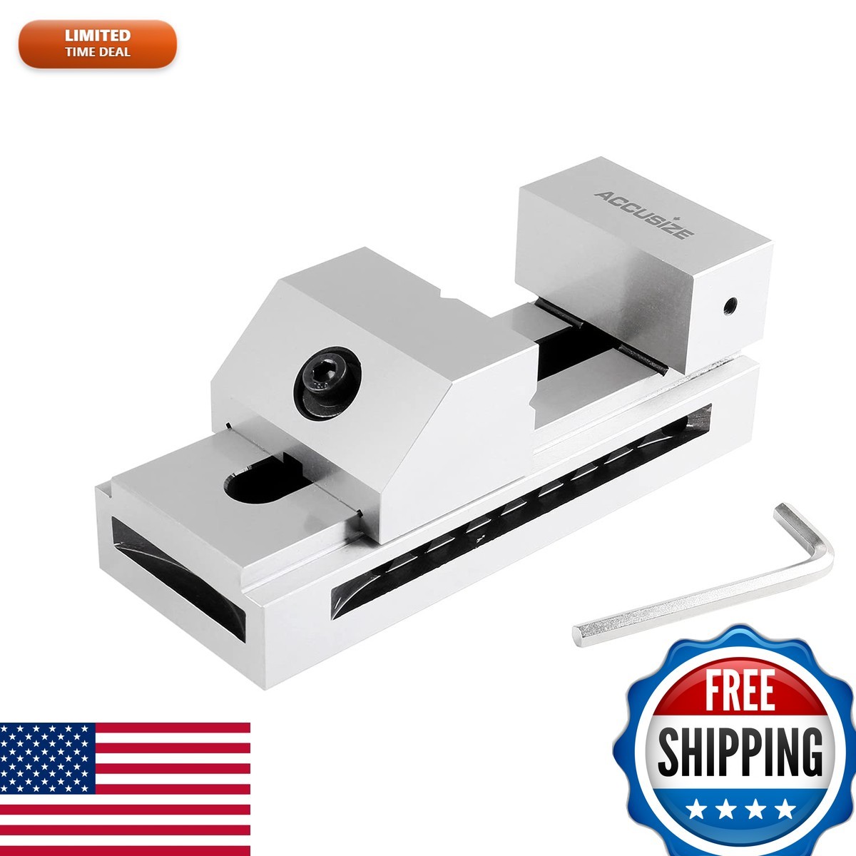 Accusize Industrial Tools 3'' Precision Screwless Vise, Hardened, 0.0002'' Accusize Industrial Tools 3'' Precision Screwless Vise, Hardened, 0.0002''