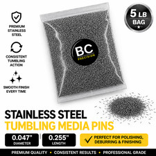 5 lb Stainless Steel Tumbling Media Pins - 0.047