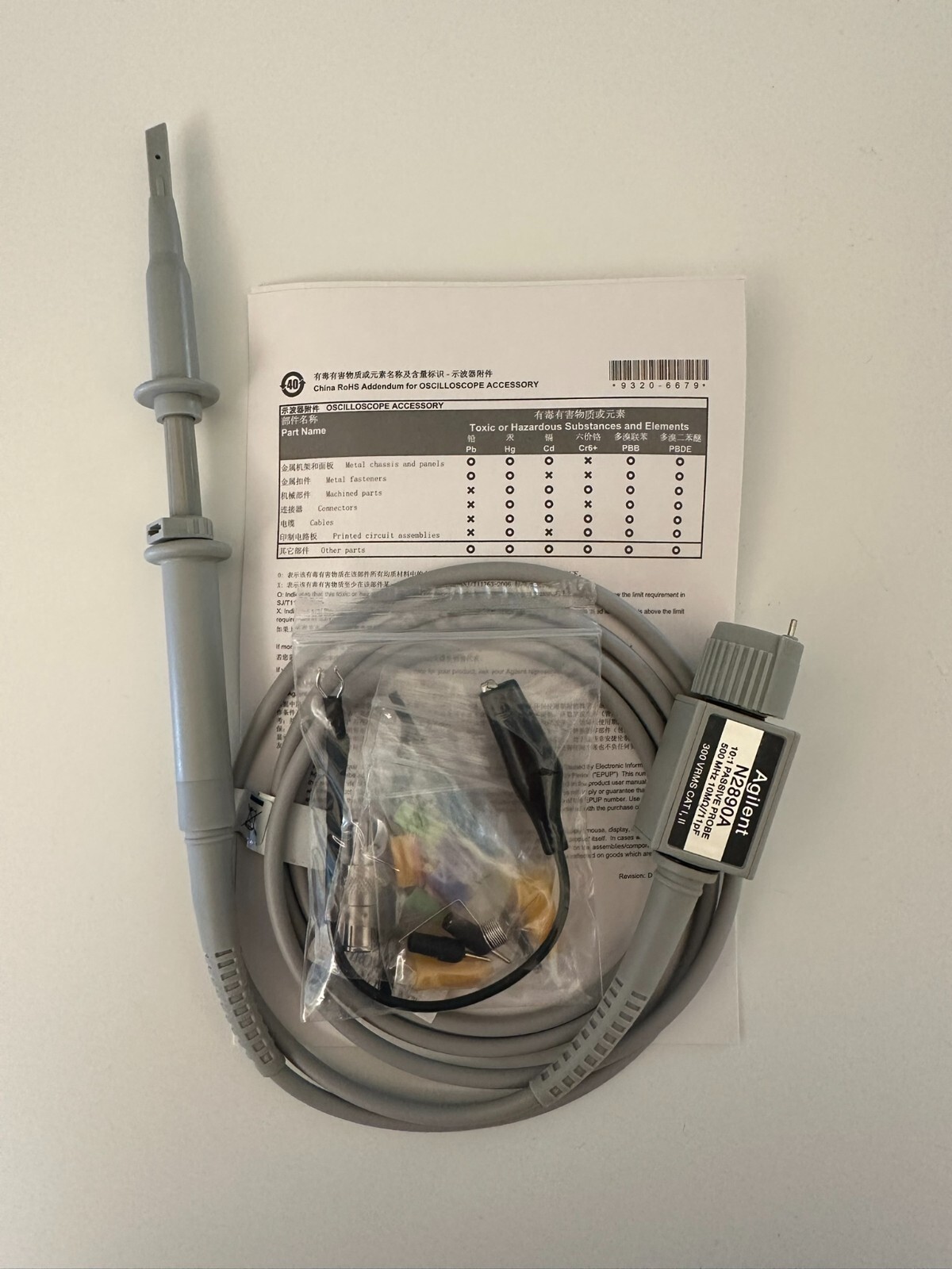 **GENUINE** Keysight / Agilent N2890A 500MHz Oscilloscope Probe **NEW** **GENUINE** Keysight / Agilent N2890A 500MHz Oscilloscope Probe **NEW**