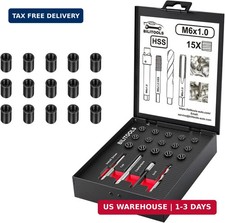 M6x1.0 Thread Repair Kit, 15‑Piece 1020 Carbon Steel Inserts picture