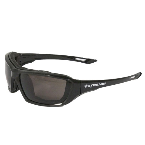 XT1-21 Extremis Full Black Frame Safety Glasses with Smoke Anti-Fog Lens, Adult XT1-21 Extremis Full Black Frame Safety Glasses with Smoke Anti-Fog Lens, Adult