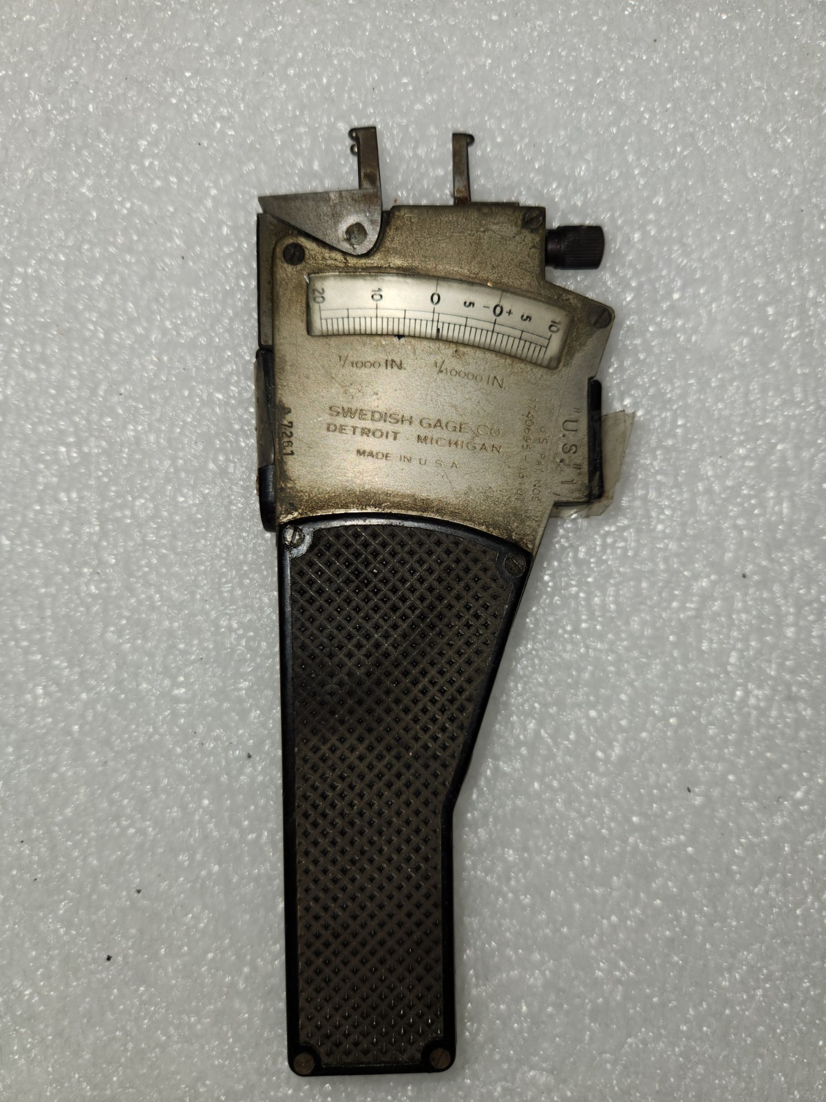 Vintage Swedish Gage Detroit Internal Groove Indicating Gage .0001 Vintage Swedish Gage Detroit Internal Groove Indicating Gage .0001
