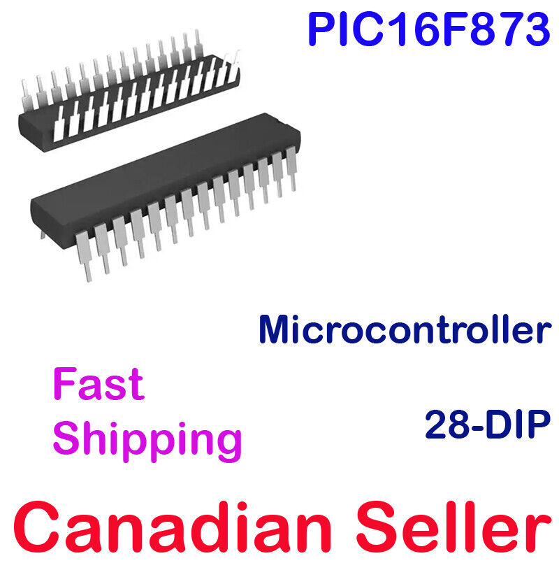PIC16F873 IC 8Bit 20MHz PIC AD EEPROM Flash MCU Microcontroller 28-DIP Microchip