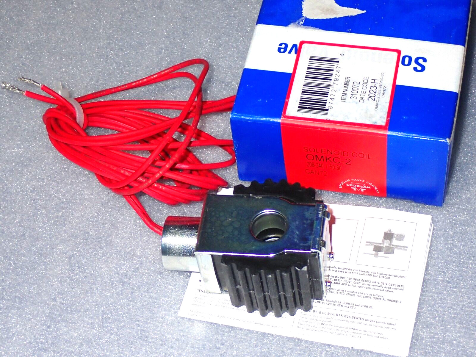 OMKC-2 SPORLAN SOLENOID COIL 208-240V NEW