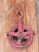 Vtg Chisholm-Moore *BLUE BOY* Half Ton Differential and Right Diff.  Chain Hoist picture