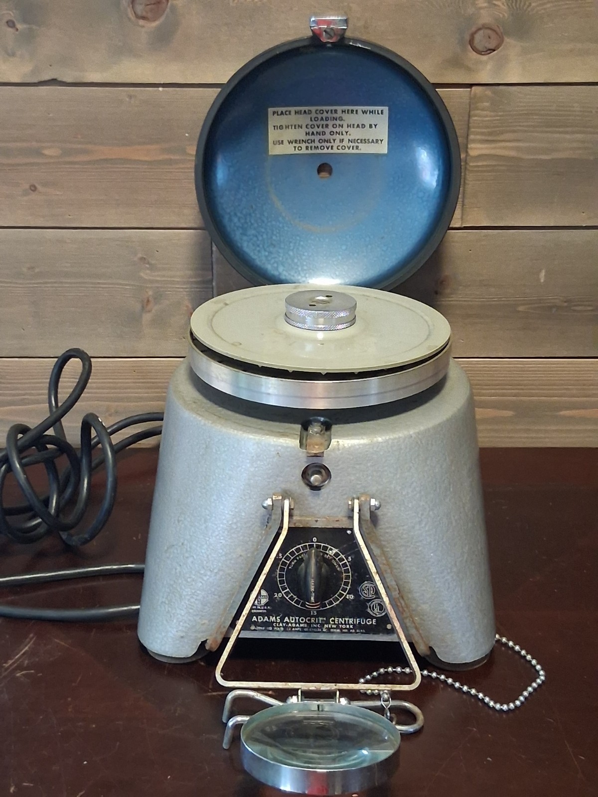 Vintage Adams Autocrit Centrifuge 1962 Vintage Adams Autocrit Centrifuge 1962