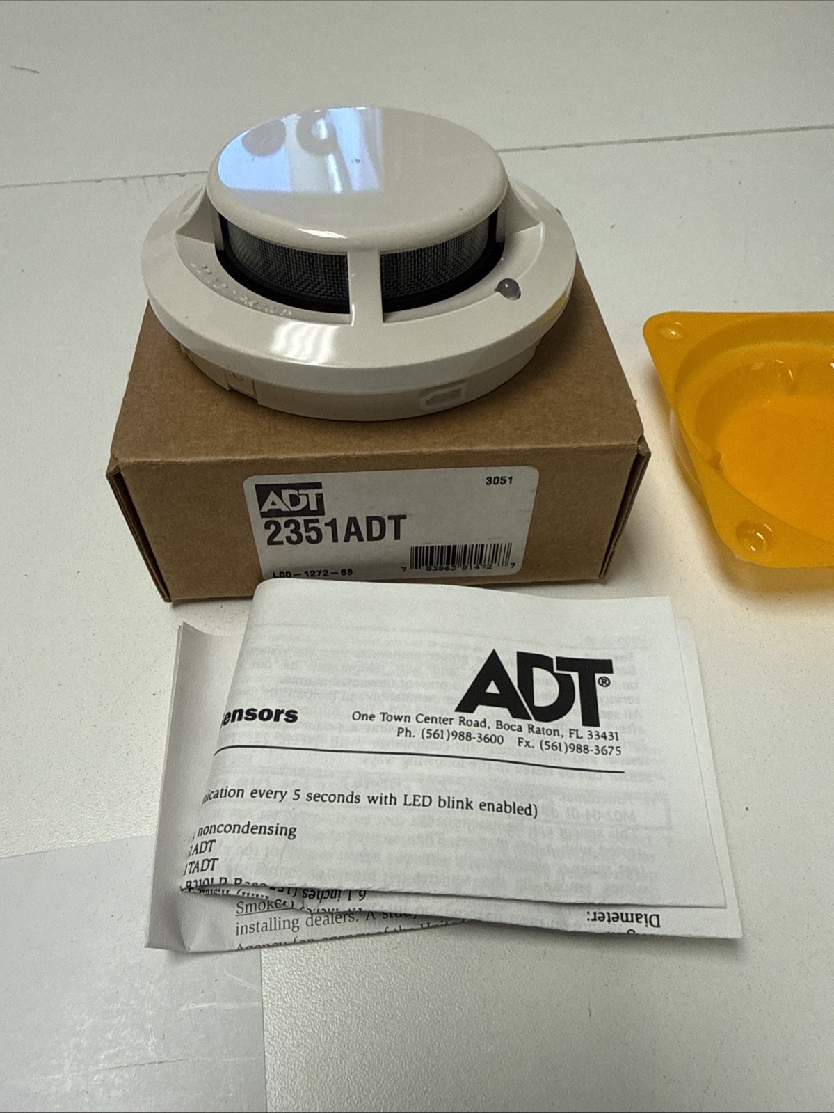 2351/ADT Addressable Photoelectric Smoke Detector - ADT System Sensor 2351/ADT Addressable Photoelectric Smoke Detector - ADT System Sensor