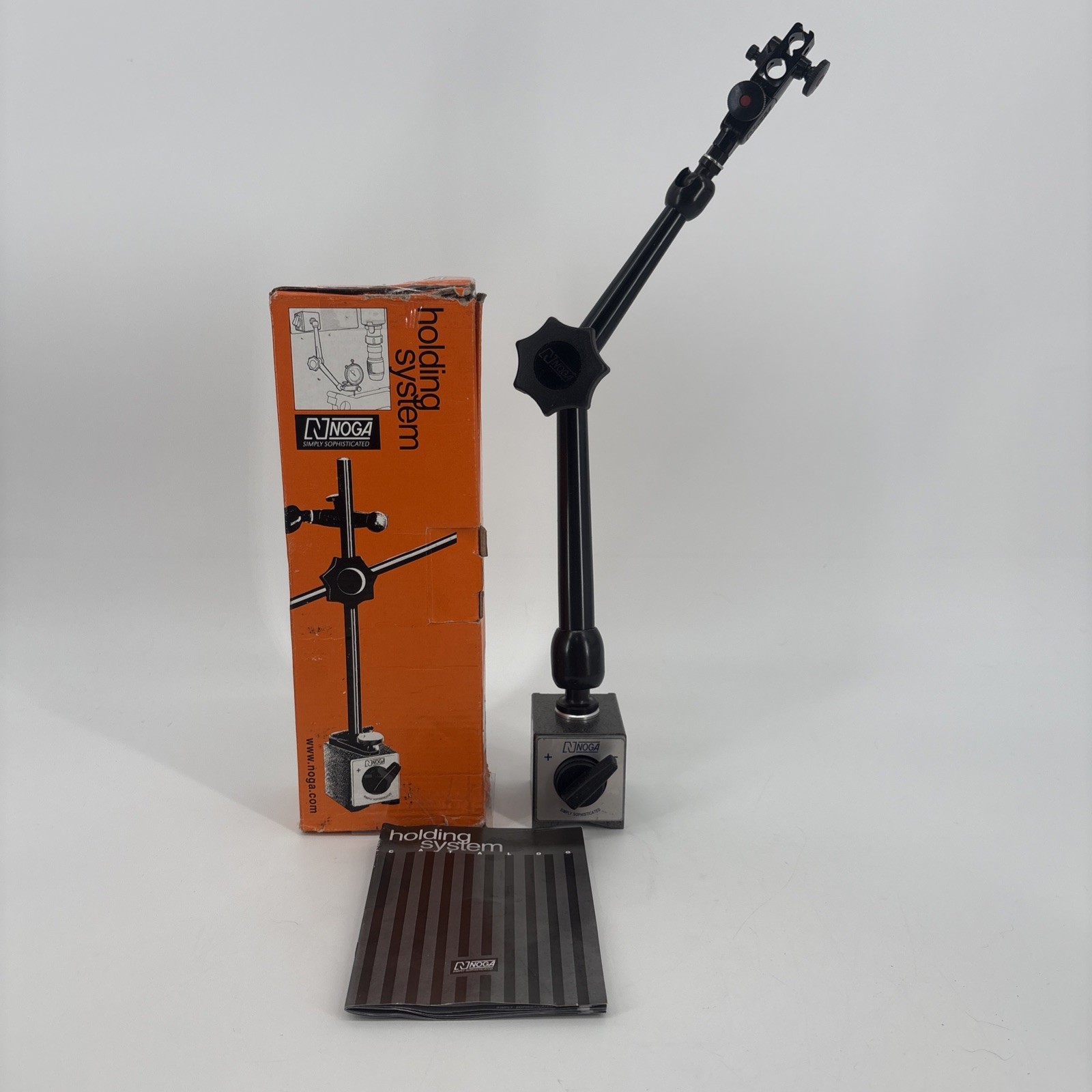 NOGA Magnetic Holding System Dial Indicator Base Holder MG61003. New Open Box NOGA Magnetic Holding System Dial Indicator Base Holder MG61003. New Open Box
