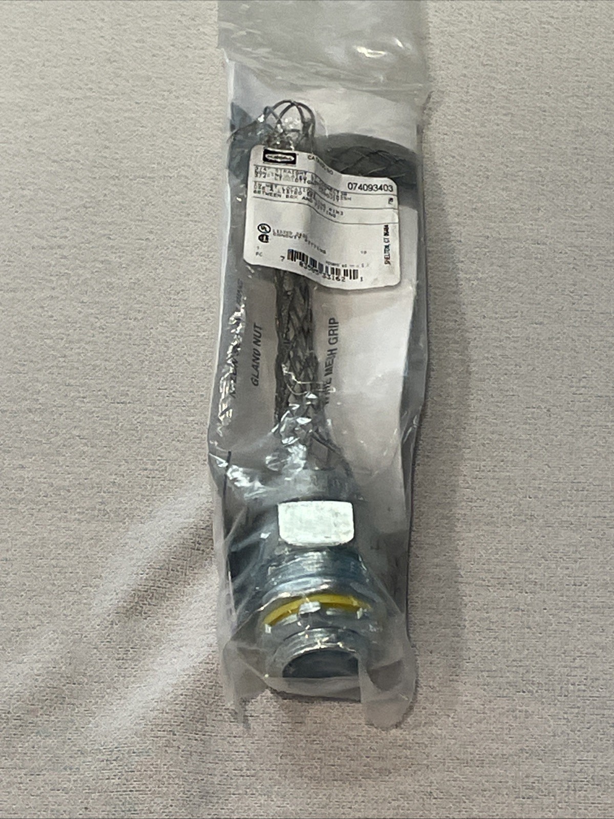 KELLEMS LIQUIDTIGHT METAL CONDUIT GRIP #074093403 STAINLESS STEEL MESH, 3/4 INCH