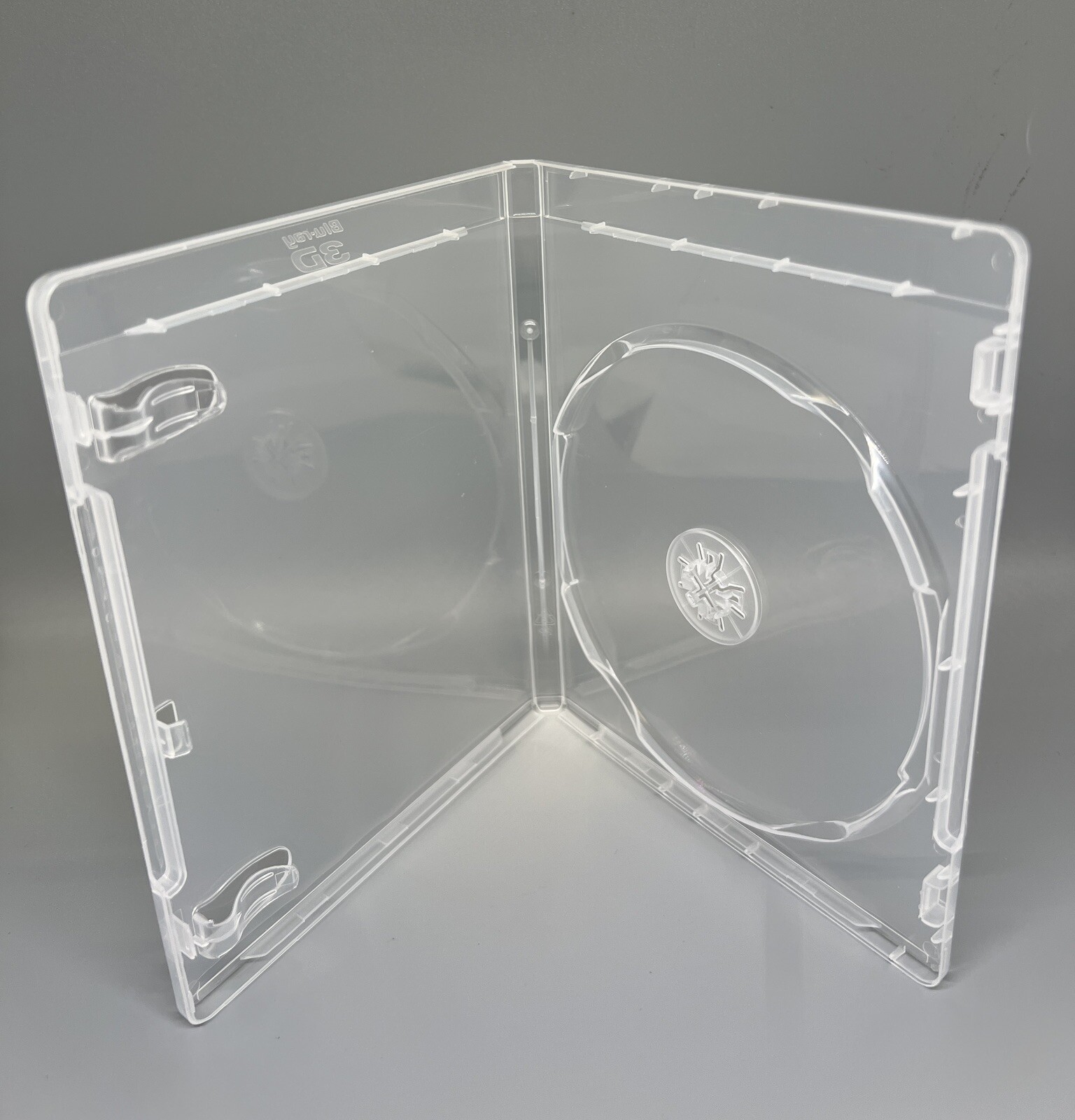 50 PCS 12MM BLU-RAY SINGLE DVD CASE W/BLU-RAY & 3D LOGO, SUPER CLEAR, PS1201-3D