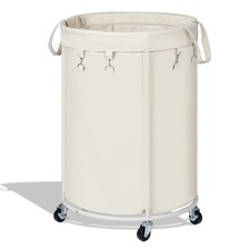 150L Large Capacity Rolling Laundry Basket Hamper with Wheels, Clothes hamper... picture