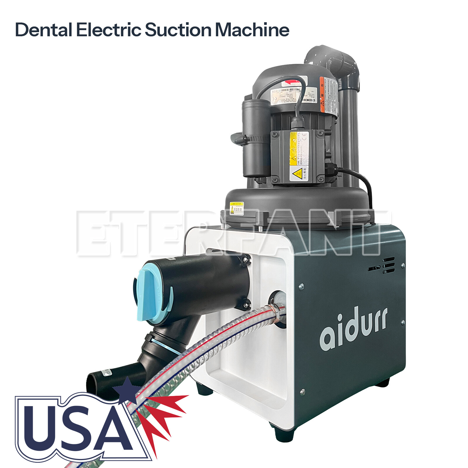 Dental Electric Suction Unit System Vacuum Pump Semi-Dry Type DE001 /DE101 US
