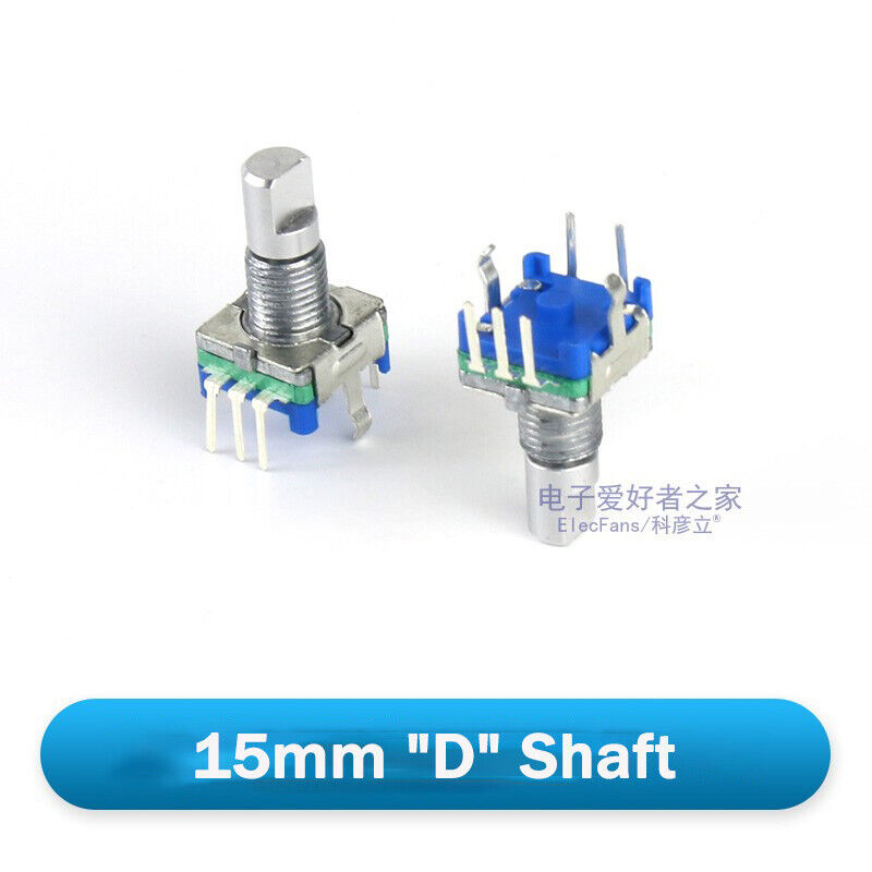 Rotary Shaft Encoder EC11 5Pin With Push Switch Digital Potentiometer 10/15/20mm