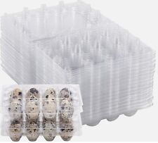 100 pcs Quail Egg Cartons 12 Cell (3x4)   Secure Snap Close, Fast Shipping picture