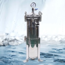 cylinder Bag Filter Housings Stainless Steel 304 Pressure Filter Device 150 PSI picture
