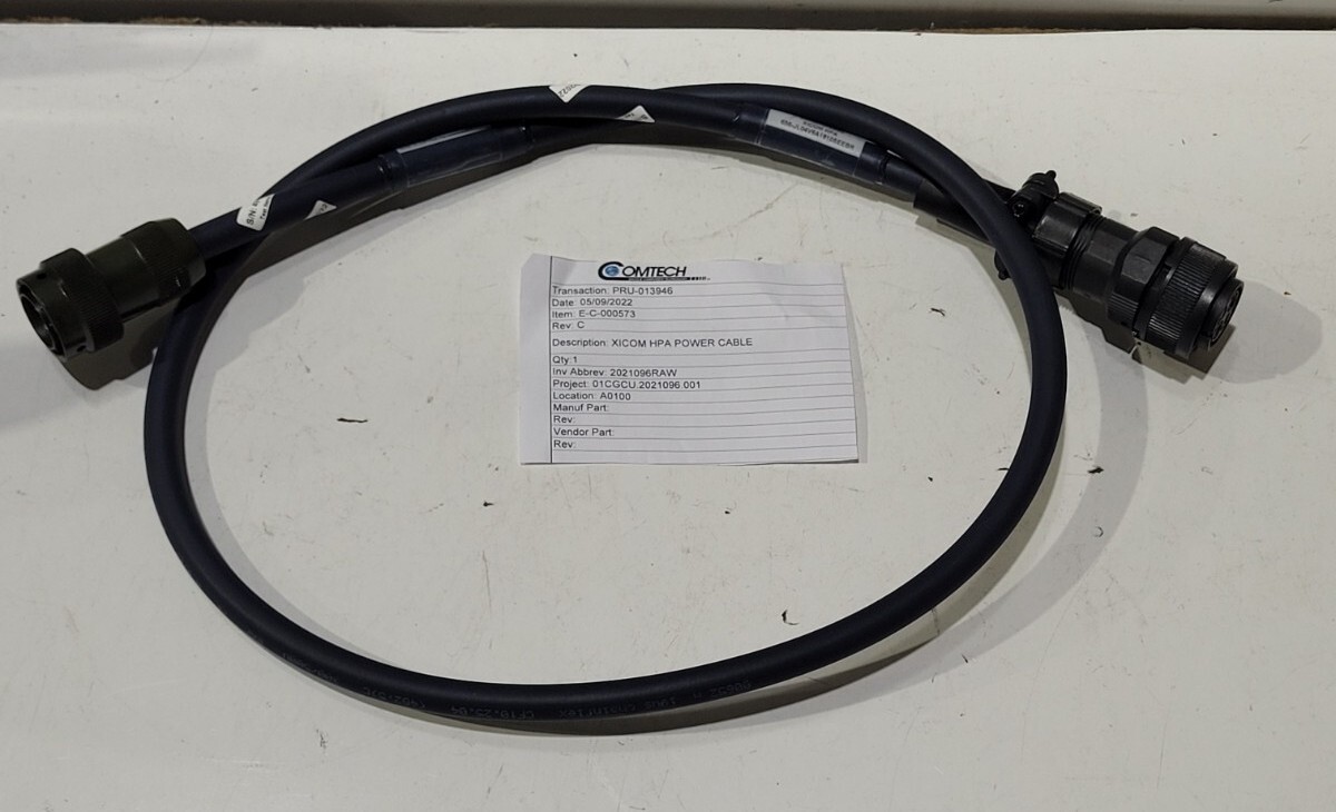 Comtech Xicom XTD-400 Power Cable for HPA XT-400 XTD-200 and XTD-400