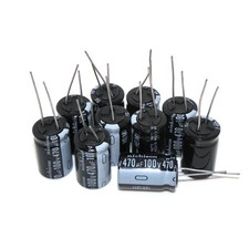 10x 470uF 100V Nichicon Radial Electrolytic Capacitors 100V 470uF 16x25 mm picture