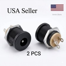 2 PCS DC-022 5.5-2.1 /5.5 x 2.1mm DC Power Socket/ DC Connector Female Panel New picture