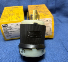 1 Hubbell HBL2711 3 Pole &Phase 4 Wire 30 A 250VAC Male Locking Plug Made USA picture