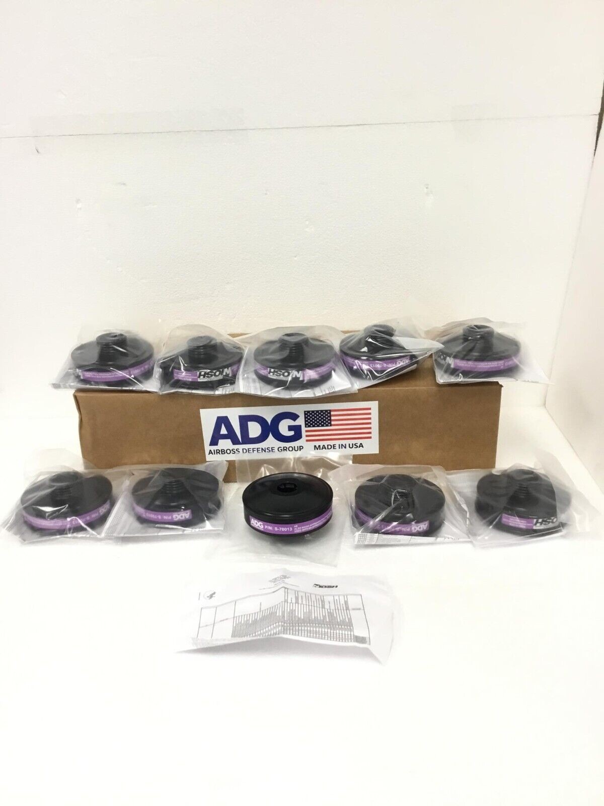 100x NEW AirBoss FlexAir 40mm HE2 Respirator gas Filter Cartridge Niosh FreeShip 100x NEW AirBoss FlexAir 40mm HE2 Respirator gas Filter Cartridge Niosh FreeShip