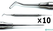 10× Dental Surgical Periotome Anterior Posterior Double Ended Hollow Instruments picture