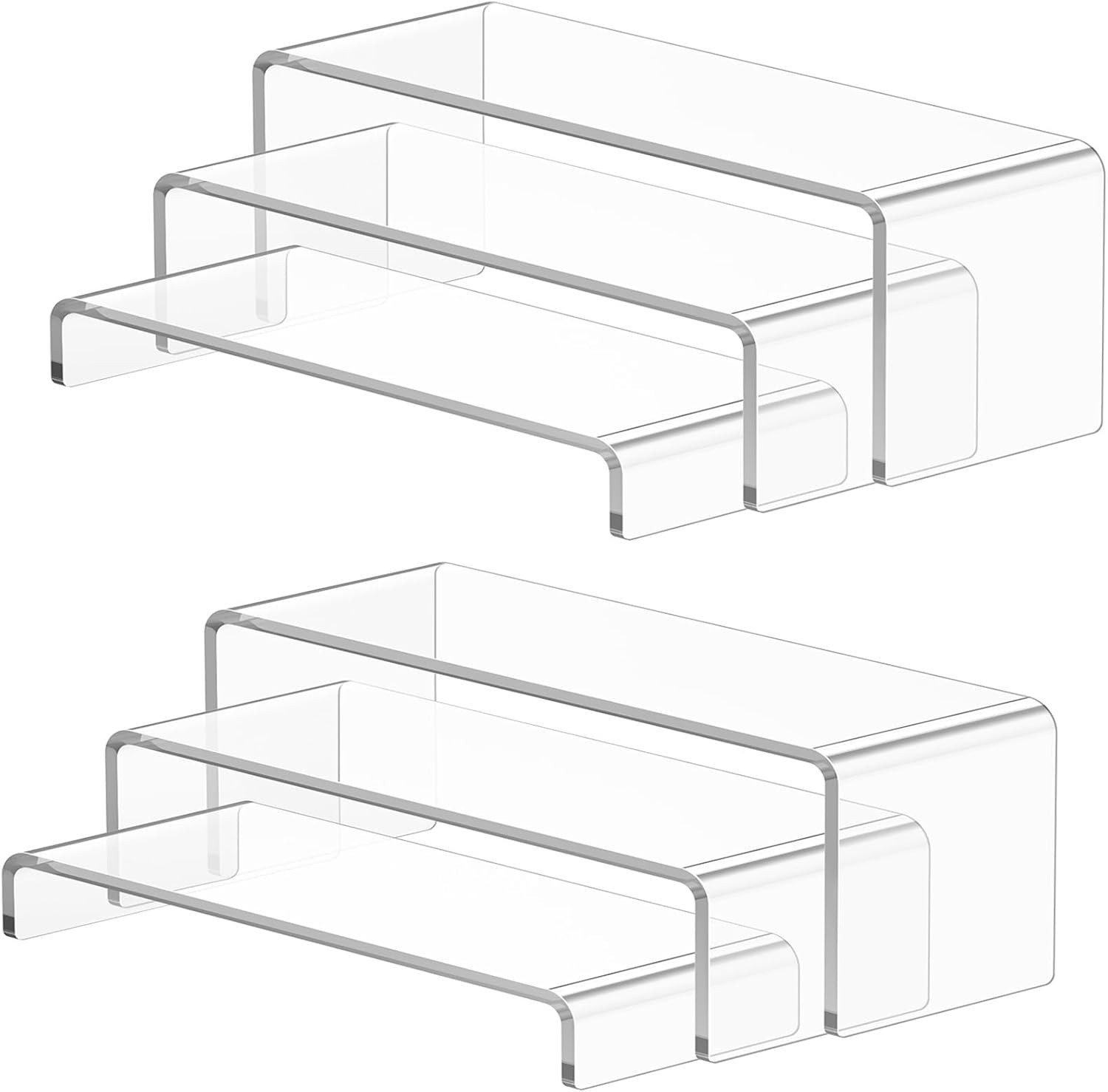 HeavyDuty Acrylic Display Risers 7 Inch 8 Inch Clear 6 Pcs for Collection HeavyDuty Acrylic Display Risers 7 Inch 8 Inch Clear 6 Pcs for Collection