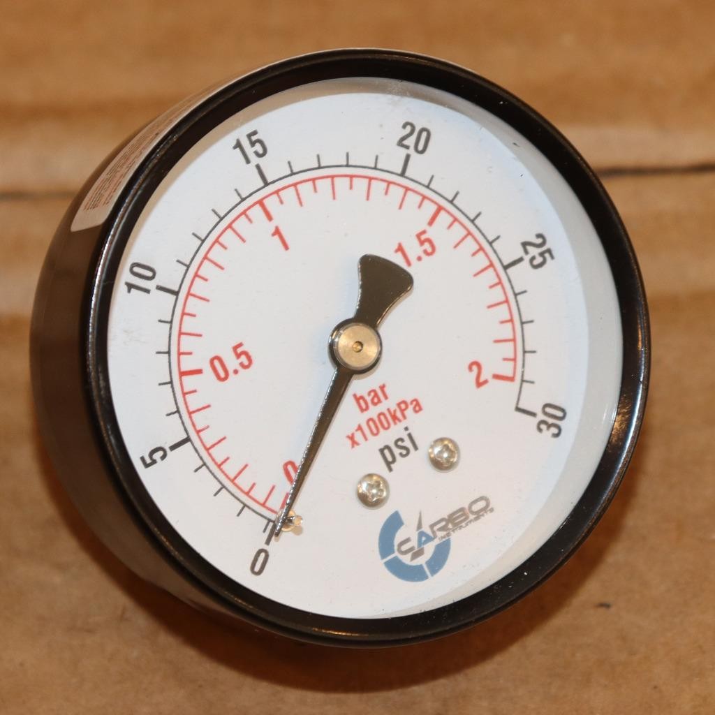 One New Carbo Instruments Dry Pressure Gauage 2.5 One New Carbo Instruments Dry Pressure Gauage 2.5