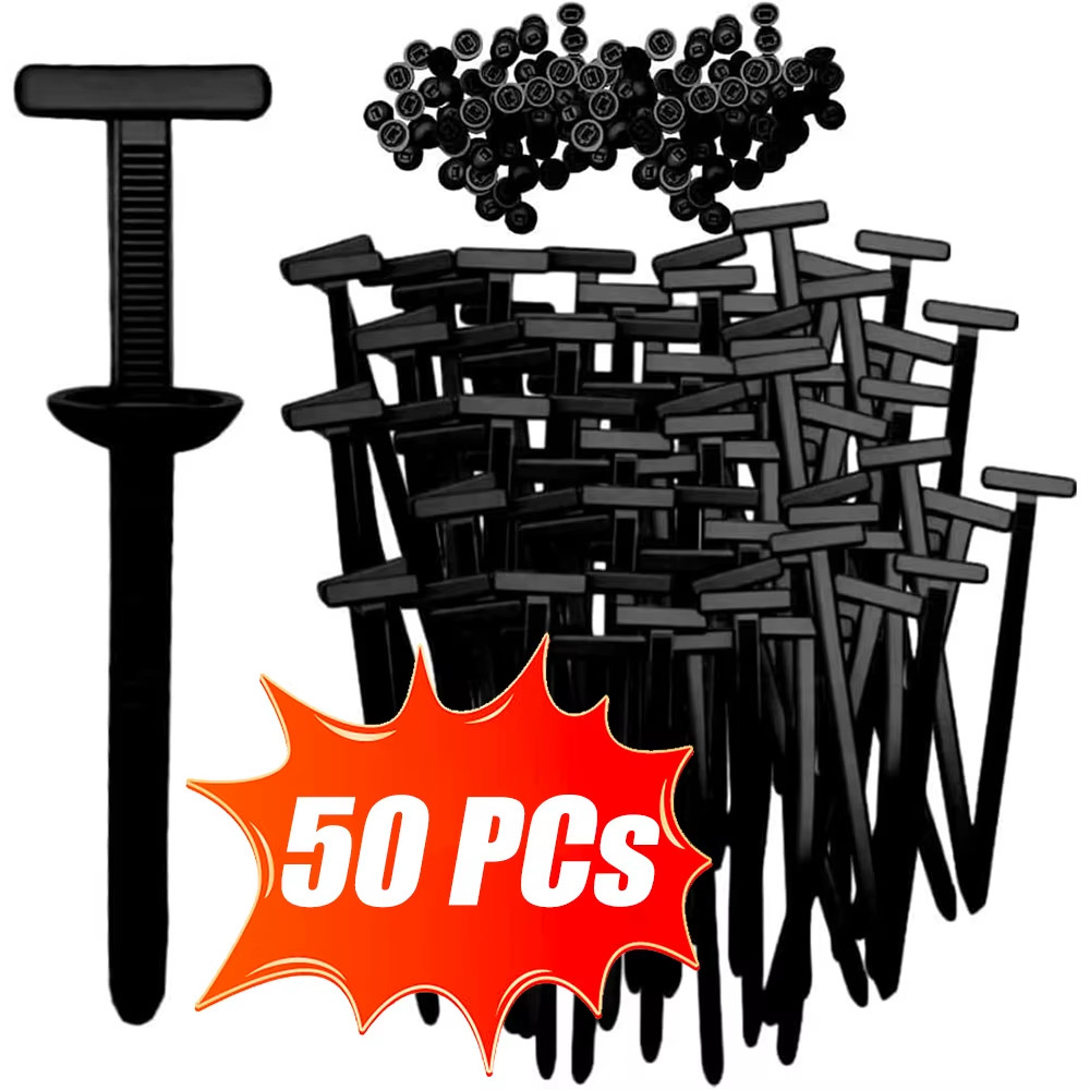 50/1000Pcs Strong Universal Car Nylon Cable Tie Buckles Heavy Duty Self-Locking 50/1000Pcs Strong Universal Car Nylon Cable Tie Buckles Heavy Duty Self-Locking