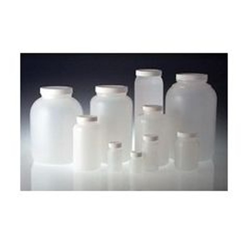 Qorpak® Wide Mouth HDPE Round Bottles with Caps, Case of 50 Qorpak® Wide Mouth HDPE Round Bottles with Caps, Case of 50