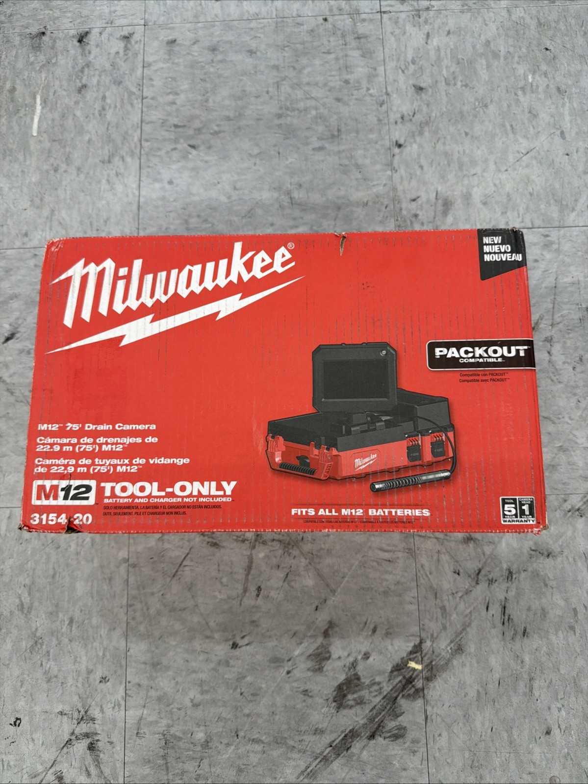 Milwaukee 3154-20 M12 12V 75' Drain Camera w/ PACKOUT Compatibility - Bare Tool Milwaukee 3154-20 M12 12V 75' Drain Camera w/ PACKOUT Compatibility - Bare Tool