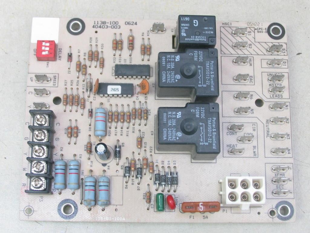 Armstrong Air 1138-100 Furnace Control Circuit Board R40403-003 Armstrong Air 1138-100 Furnace Control Circuit Board R40403-003