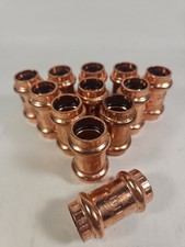 Viega ProPress Connect 1/2 in. Copper Coupling (Lot of 12) 77440 With Stop picture