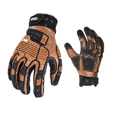 Vgo 2Pairs Cow Leather Impact, Anti-Vibration Heavy Duty Work Gloves(CA7722IP) picture