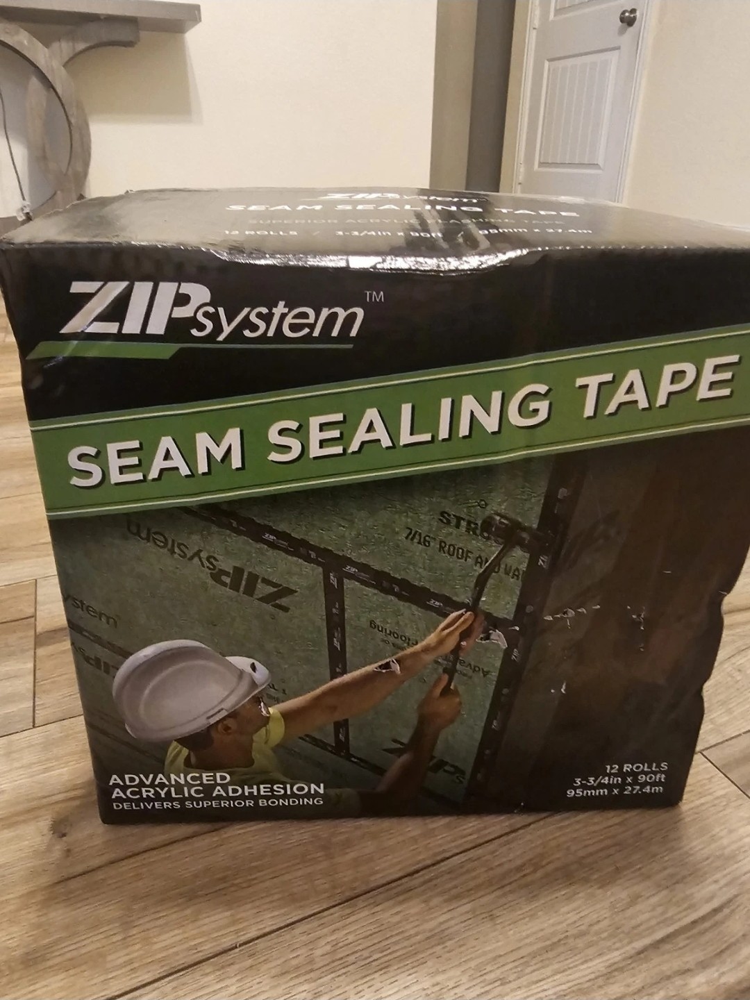 ZIP System Seam Sealing Tape S-13773 12 Rolls 3-3/4 in x 90 ft New