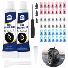 42Pcs Tire Repair Plugs Screws with 2 Tube Sealant &Screwdriver picture