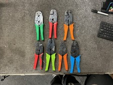 Lot of 7 Crimping Tools Molex 63811-2800 Greenlee PA1302 AT&T 102A Caltronics picture